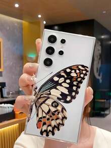 Una elegante funda para  con diseño de mariposas, adecuada para las series  16E/15/14/13/12/11/PRO/PLUS/PROMAX/MINI, compatible con las series  S/A/M/NOTE,  S/G/EDGE/E, Transsion SPARK/HANTOM/CAMON/INFINIX, las series Honor 400/PLAY/X/Y, las series OPPO Reno/A/F y los modelos de las series  14/Redmi/POCO/NOTE. Transparente, sencilla, elegante y duradera, fabricada con material TPU protector. Perfecta para San Valentín, Halloween, Navidad y otras ocasiones festivas: una opción ideal para uso personal o para regalar. - transparente - Ver 4