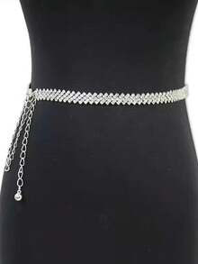 1件装女士水钻装饰腰链，适合秋季、万圣节等场合 - 金色 - 查看 4