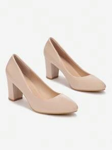 Elegant Pointed Toe Pumps Women Spring Summer Autumn Winter Work/Office Evening/Party - Apricot - View 5