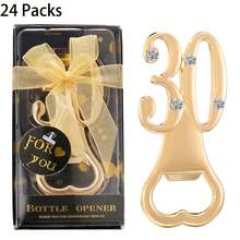 Apribottiglie per compleanno, inclusi 15, 18, 21, 30, 40, 50, 55, 60, 65, 70, 75, 80, 90, 100 anni, regali per feste di compleanno, anniversari di matrimonio o anniversari, decorazioni e souvenir per feste, regali per gli ospiti, regali per addio al nubilato e matrimonio, regali di San Valentino
