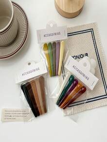 5 Stück vielseitige farbige Pony-Clips, Seitenklemmen, faltenfrei Haarklammern, Entenklemmen, Gesichtswäsche-Clips, Haaraccessoires für Frauen, Geschenke, Reisen, Geschenke für Frauen, Haarsachen, Strumpfstopfer