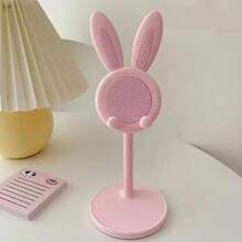 Little Rabbit Mobile Phone Stand, Height Adjustable, Suitable For Live Streaming And Video Shooting, Cute Decorative Base, Lightweight Design, Ergonomic Support, No Need For Handheld Smartphone Holder, Suitable For Mobile Photographers And Social Media Creators