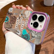 Funda protectora suave de alta calidad con orificios grandes, compatible con los modelos phone 17, 16, 15, 14, 13, 12 y 11 Plus Pro. Disponible en negro clásico, morado, gris y blanco. Ideal para Halloween y Acción de Gracias. - Morado - Ver 9