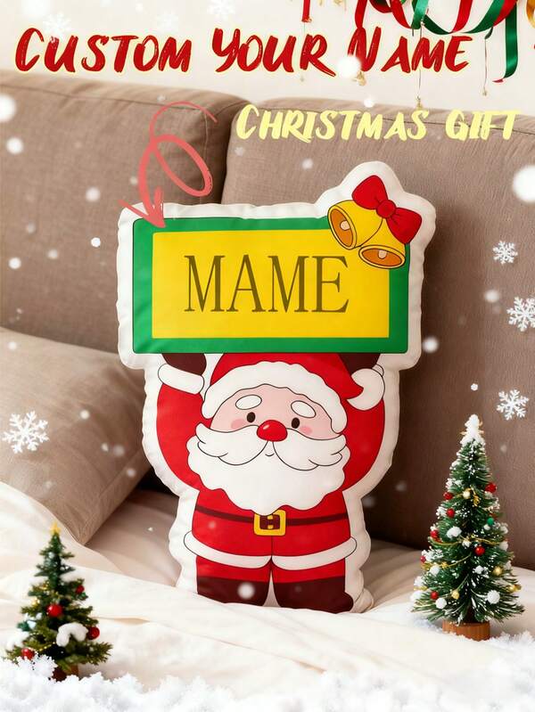Customized Photo Text Pillows, Christmas Pillows, Suitable For Birthday Parties, Father's Day, Mother's Day, Halloween, Christmas, Christmas Eve, Valentine's Day, Birthdays, Personalized Day, Military Death Day, Thanksgiving, Easter, April Fool's Day, Carnival, School Day, And National Day Customization