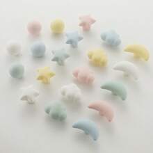 1/2/3 Pieces Of Cartoon Cute Macaron Color Matte Ceramic Solid Wardrobe Drawer Handles (With Free Screws), Drawer Wardrobe Handles, Door Handles, Bedroom Dressing Table Handles With Mirror, Suitable For Various Bedroom Furniture Such As Bedside Tables, Bedroom Wardrobes, Decorative Home Hardware Accessories