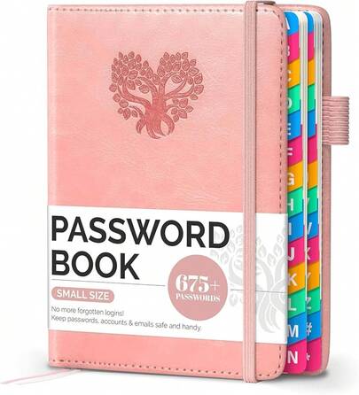 Password Keeper Book With Colorful Alphabetical Tabs, Small Internet Password Book Seniors, Password Organizer Website Logins (Sage Green, 4.''.2'')2025