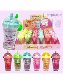 Lip Gloss Milk Shake Glow - Lip Gloss With Lots Of Shine LN2270 - Lua & Neve - 彩色 - 查看 4