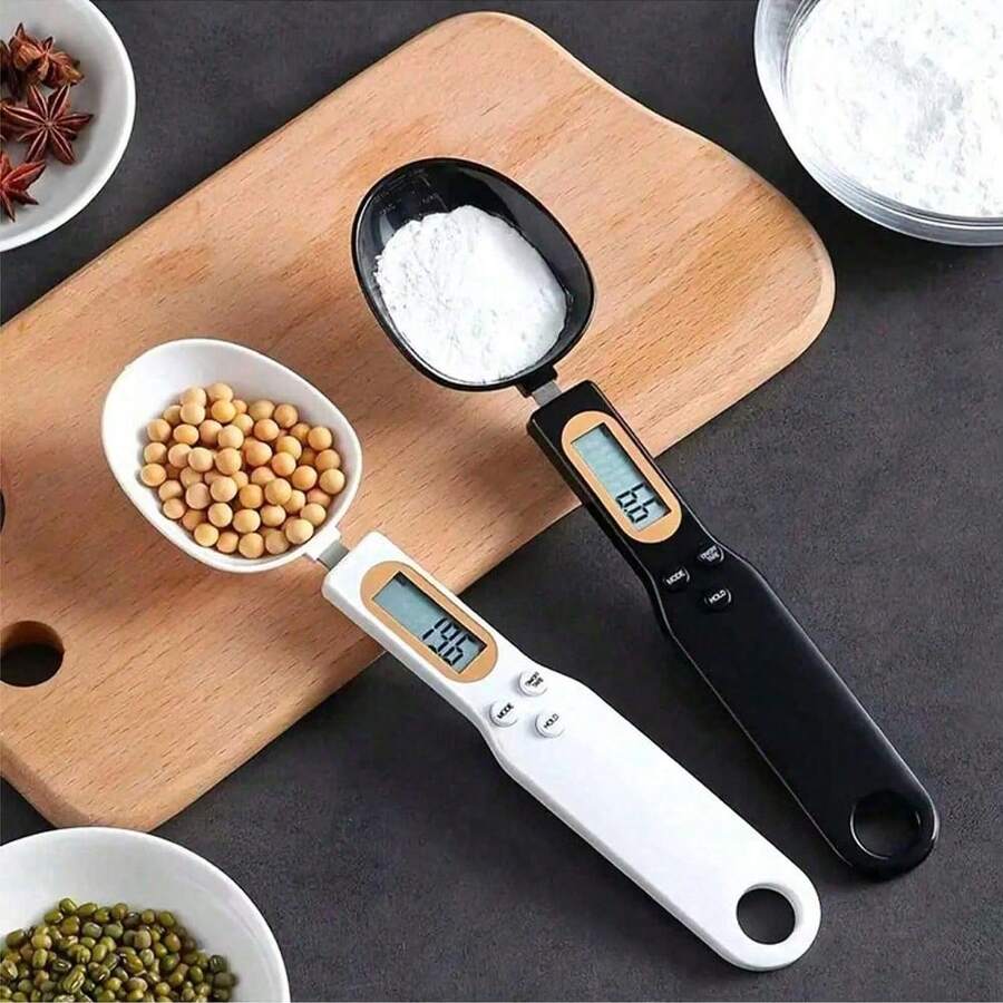 1pc Electronic Measuring Spoon Scale, Household Mini Kitchen Digital Scale, Handheld Ingredient Measuring Spoon, Food Weight Tool, Kitchen Scale