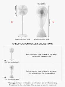 1pc Electric Fan Dust Cover, Full Coverage Floor Fan Dust Cover Protective Case, Storage Bag For Standing Fan, Anti-Pinch Flashlight Fan Protective Cover Mesh Cover Dust Cover, Home Appliance Dust Cover Storage Bag, Large Size Dust Covers For Kitchen Appliances, Fans, Rice Cookers, Anti-Dust And Anti-Static, Suitable For School