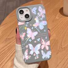 Funda protectora de alta calidad con orificios grandes, compatible con los modelos 17, 16, 15, 14, 13, 12 y 11 Plus Pro. Colores: negro clásico, morado, gris y blanco. Funda protectora suave. Ideal para Halloween y Acción de Gracias. QY80, Funda protectora suave para teléfono, con orificios grandes y diseño elegante. Ideal para Halloween y Acción de Gracias. - Blanco - Ver 2