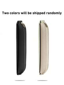 1 pieza Estuche beige para tablet con sujeción elástica, soporte para un lápiz óptico, compatible con Apple Pencil de 1a y 2a generación, funda universal - Beis - Ver 4