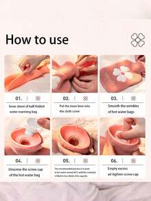 1 pezzo Borsa dell'acqua calda imbottita con ricamo floreale - Cuscinetto riscaldante morbido e confortevole, riscaldatore per pancia/mani/corpo per l'inverno e l'autunno, tessuto in peluche premium con ricamo raffinato, bottiglia dell'acqua calda a prova di perdite, multifunzionale per casa/ufficio/viaggio/notti fredde, accessorio invernale molto ricercato, regalo perfetto per Natale/San Valentino/compleanno/donne/fidanzato/fidanzata/amanti