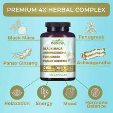 4-In-1 Herbal Blend Capsules (Maca . Ashwagandha . Fenugreek . Ginseng) - 1bottle - View 3