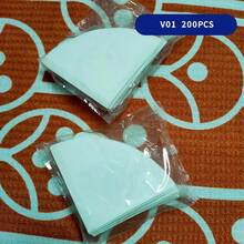 V 60 Prototype 咖啡濾紙，V01 V02 U101 U102 U103 100片/包，01型手沖咖啡濾紙，1-2杯容量一次性錐形紙濾，適用於錐形滴濾咖啡壺和滴濾咖啡機 - 白色 - 查看 13