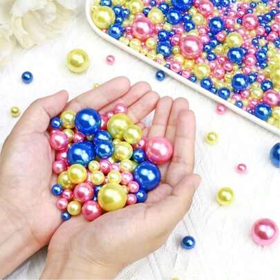 2300 piezas de perlas artificiales flotantes sin agujeros, para rellenar jarrones, decoración de jarrones, decoración de velas flotantes, centro de mesa del hogar, adecuado para bodas DIY, cumpleaños, fiestas temáticas, Halloween, decoración navideña, tamaños mixtos de 10 mm, 16 mm, 20 mm (incluidas las perlas de agua)