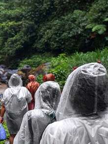 15pcs Disposable Heavy-Duty Rain Ponchos With Hood, Portable Waterproof Rain Capes Suitable For Travel, Outdoor Activities, Transparent One-Time Travel Essentials, Hotel Necessities, Outdoor Essentials, Room Supplies, Beach Travel, Mini Size, Period Disposable Items, Bathroom Accessories,Spring Summer Picks,Brides Maid Gifts,Room,Bedroom Decor,Beach,Travel,For Men,For Women,Vacation,Cute Stuff - Random Color - View 1