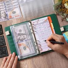 Budget Binder, A6 Money Saving Binder With Cash Envelopes, PU Leather Challenge, Zipper Envelopes, Budget Sheet And Category Sticker Labels2025 - Pink Floral - View 11