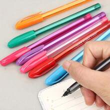 10pcs/Set Bullet Tip 10 Color Ballpoint Pens, Creative Multi-Color Ballpoint Pens, Suitable For Study And Note-Taking, Durable Writing, Quick-Drying, Lightweight Design, For Office, School, Daily Note-Taking,For School Supplies,Back To School,Christmas, Stationery, Christmas Gifts,