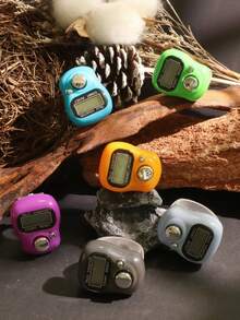 1个/5个/10个装弹簧耐久型纽扣电池计数器 | 持久耐用，无需频繁更换电池 - 彩色 - 查看 5