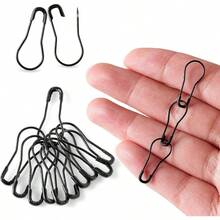 Black Bulb Pins 0.8 Safety Bulb Pin, Gourd Safety Pin Metal Calabash Clothing Pins Knitting And Project Project, Home Accessories 200pcs - Đen + 200 - Xem 4