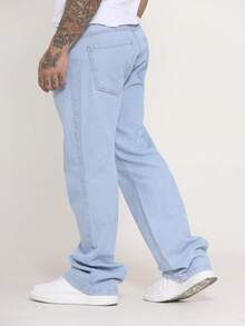 Men's Balao Jeans Oversize Wide Leg Pants Without Elastane - Light Wash - View 5