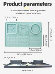 Silicone Non-Slip, Waterproof, Easy To Clean, Multi-Function Suction Cup Pet Bowl, Anti-Spill, Cat & Dog Food Dish
