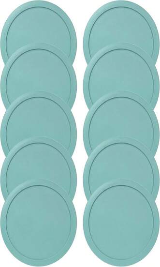 Replacement Lids For Pyrex 4-Cup Glass Food Storage Container Bowls, 6-Inch Plastic Round Lids Covers Fits Pyrex 7201-PC, Airtight &Amp; Leakproof (4-Pack, Purple)