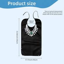 3pcs/Set High Quality Waterproof, Oil-Proof, Stain-Resistant Adult Bibs, With Snap Closure And Foldable Pocket, Elegant And Fashionable, Suitable For Elderly And Caregiving, All Season, Great Christmas Gift - Multicolor - View 4