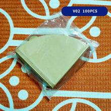 V 60 Prototype 咖啡濾紙，V01 V02 U101 U102 U103 100片/包，01型手沖咖啡濾紙，1-2杯容量一次性錐形紙濾，適用於錐形滴濾咖啡壺和滴濾咖啡機 - 白色 - 查看 12