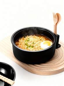 1 Set Microwave Ramen Bowl , Noodle Bowl With Chopsticks Forkand Spoon For College Dorm Room Apartment Essentials - Multicolor - View 6