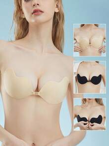 Un nuevo tipo de sujetador adhesivo reutilizable con estilo de mango para mujeres, así como un sujetador transparente sin espalda adecuado para todas las estaciones.