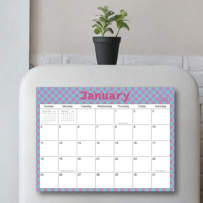 Trees Lịch từ tính 2026 - Lịch kế hoạch 12 tháng, thích hợp dán tủ lạnh, có 12 ô ngày có thể xé rời và kế hoạch bữa ăn, phù hợp cho công việc, nhà cửa, văn phòng phẩm, đồ dùng học tập, trang trí phòng, quà tặng ngày Nhà giáo.