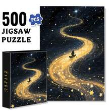ZITBEL A Sky Full Of Stars 500pcs/1000pcs Jigsaw Puzzle, Scratch-Resistant, Interactive Family Game & Brain-Boosting DIY Decor, Perfect For Halloween, Christmas & New Year Gifts, Family Puzzle Game - 500 chiếc - Xem 1
