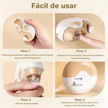 Cortauñas Eléctrico 3 en 1, Pulidor de Uñas Eléctrico, Cortauñas Eléctrico Adecuado para Manos y Pies, Adecuado para Adultos y Ancianos, Cortauñas Automático Recargable por USB (Amarillo) - Amarillo - Ver 11