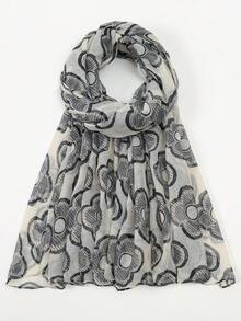 1 Stück Blume Muster süßer, lässiger Streetstyle Polyester Schal, ganzjährig