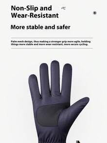 1 Pair Women's Winter Cute Bear Pattern Fleece Lined Warm Gloves - Slim Fit, Waterproof Windproof, Suitable For Skiing, Motorcycle Riding, Commuting By Bicycle, Touchscreen Compatible, Ergonomic Design For Sports - Women's Autumn and Winter Gloves - View 7