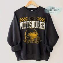 Pittsburgh Football Sweatshirt, Pittsburgh Shirt Retro Style 90s Vintage Unisex Crewneck, Graphic Tee Gift For Football Fan Sport