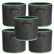 1 pièce [Meilleur vendeur] Sac de croissance /azo, tissu épais respirant et durable, conception à double anse pour un transport facile et un gain d'espace, réutilisable, convient pour la culture de fraises, légumes et fleurs en intérieur/extérieur sur le balcon, idéal pour les débutants et les passionnés de jardinage - Noir - Voir 13