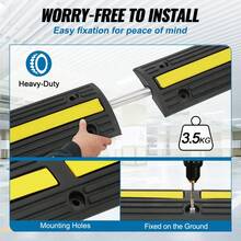 4 Pieces 39'' Cable Protector Ramp 18000 Lbs Speed Bump Floor Cable Protector - 4 Piezas - View 6