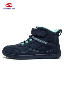 HOBIBEAR Teens Sports Shoes For Boys & Girls, Wide Toe Box, Comfortable Walking Shoes With Hook And Loop, Rubber Sole, Non-, Breathable, Easy To Wear, Suitable For All Seasons, School Shoes - Blue - View 5