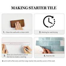 WoStick Panel Dinding 3D Tekstur Bata Tahan Air, Stiker Ubin Dinding Perekat Mandiri yang Dapat Dilepas, Cocok untuk Dinding Belakang Dapur, Kamar Mandi, dan Dekorasi Liburan - Biru langit - View 8