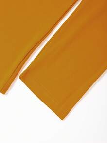 新款男士拼色长袖 T 恤，透气舒适休闲运动健身跑步沙滩度假圆领 T 恤，春秋季 - 黃色 - 查看 4