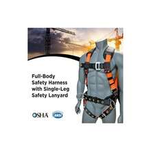 AFP Demon Comfortable Fall Protection Harness Kit – OSHA_ANSI PPE Full Body Safety Harness For Construction Work