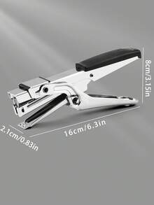 1pc Handheld Effortless Stapler, Multi-Functional Portable Manual Metal Book Binder, Ergonomic , Suitable For Home/School/Office Use Back To School