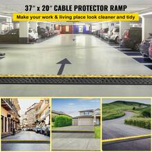Cable Protection Ramp 1 Piece 3-Way Floor Raceway 7.2x6 Cm Cable Protector Rubber And PVC Load Capacity 2994 Kg Floor Covers For Cables Black And Yellow - 1 Pieza - 查看 2