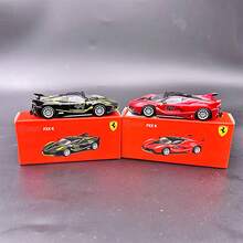 Burago 1:64 Scale Ferrari Series Racing Car Model, Children Mini Diecast Replica Car, Small Alloy Collectible Car Model, New Year Christmas Birthday Gift - 1:64 Ferrari-fXX K BLACK - View 4