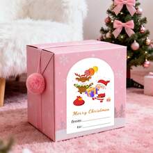 Custom Stickers, Heart Stickers, Christmas Stickers, Santa Claus, Christmas Tree, Candy Stickers, Gift Sealing Stickers, Envelope Stickers, Christmas, Valentine's Day, Box Stickers, Valentine's Day Stickers, Curved Stickers - Arc Stickers - View 8