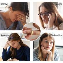 8 Pcs Fidget Rings For Women Anxiety Spinner Stainless Steel CZ Band Ring Spinning Rings Set For Anxiety2025 - 金色 - 查看 8