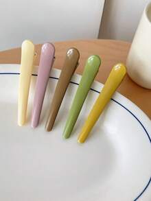 5 Stück vielseitige farbige Pony-Clips, Seitenklemmen, faltenfrei Haarklammern, Entenklemmen, Gesichtswäsche-Clips, Haaraccessoires für Frauen, Geschenke, Reisen, Geschenke für Frauen, Haarsachen, Strumpfstopfer