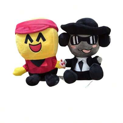 1pc - 2025 New Arrival Plush Doll, Intelligent, Handmade, Entertainment, Collection, Game, Puzzle, Korean Style, Capybara, Embroidery, "Forsaken Chance" Plush Doll, Surprise Gift For Boys And Girls, Birthday Gift, Christmas Gift, Perfect Gift